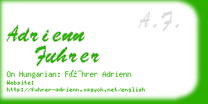 adrienn fuhrer business card